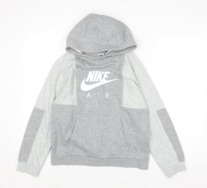 Boys UK Size L Nike Grey Pullover Hoodie