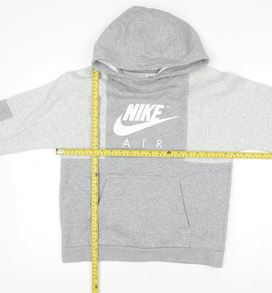 Boys UK Size L Nike Grey Pullover Hoodie