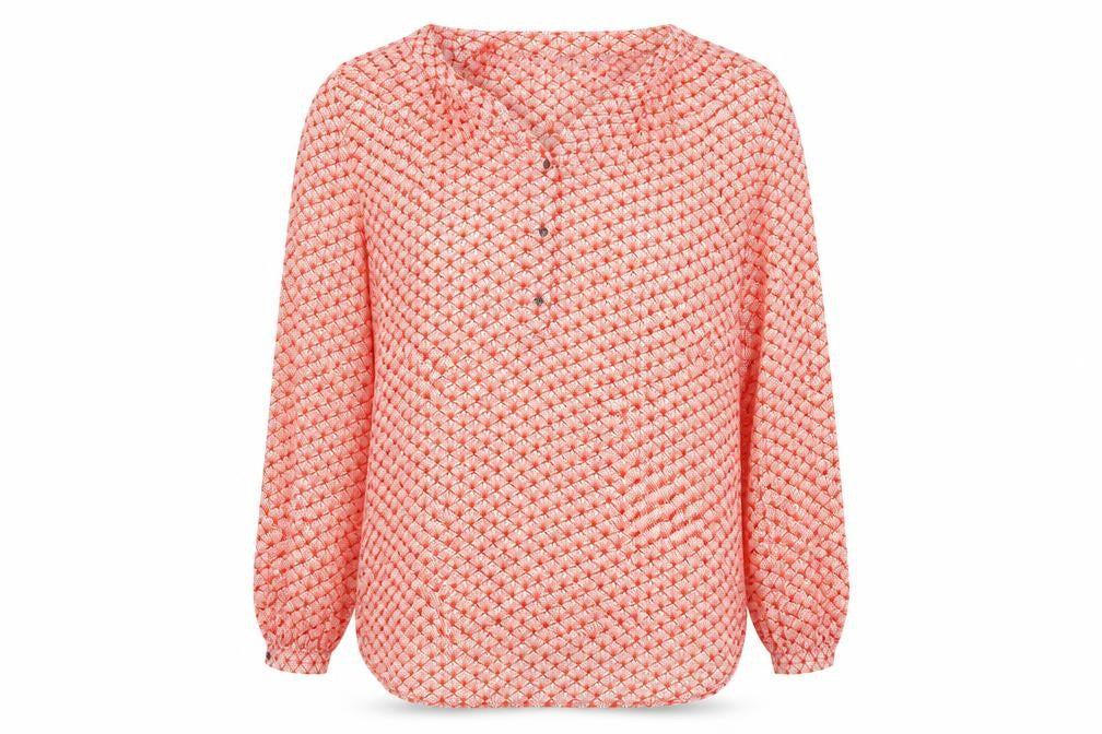 Womens UK Size L Dunnes Red Tunic Blouse
