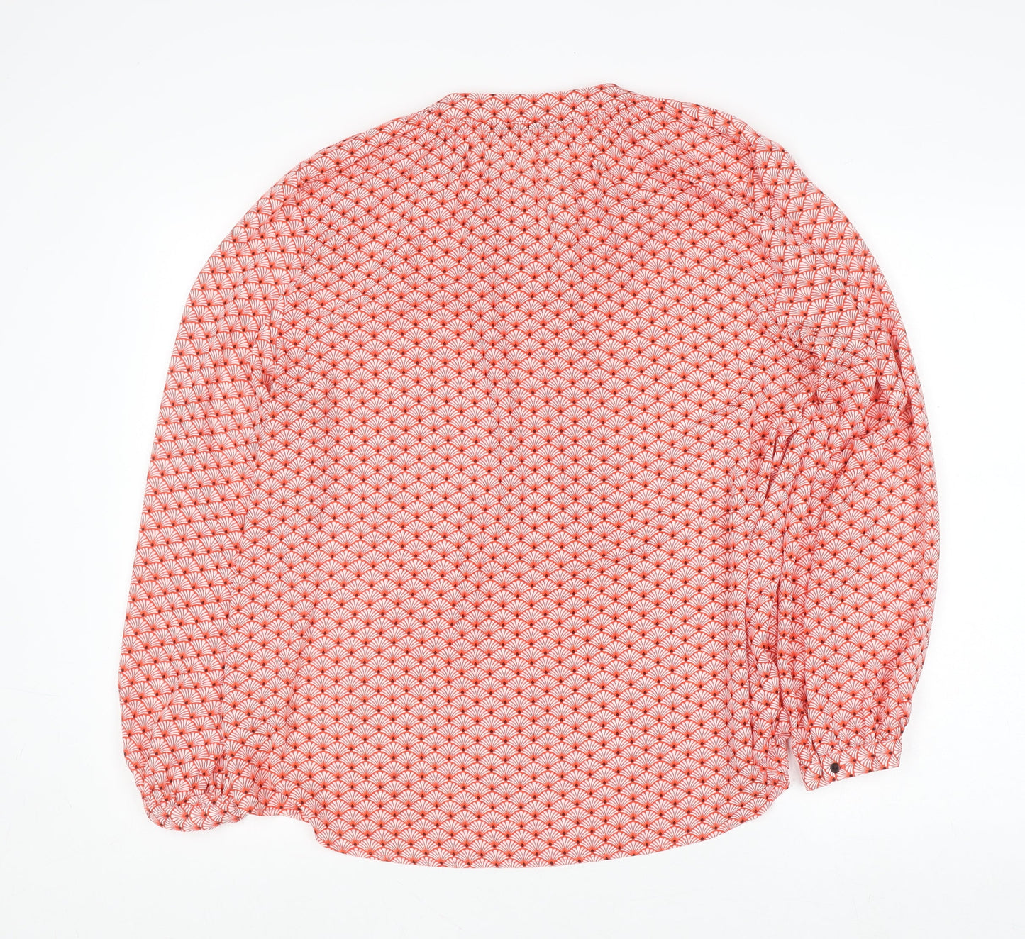 Womens UK Size L Dunnes Red Tunic Blouse