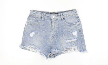 Womens UK Size 10 PRETTYLITTLETHING Regular Fit Cut-Off Shorts