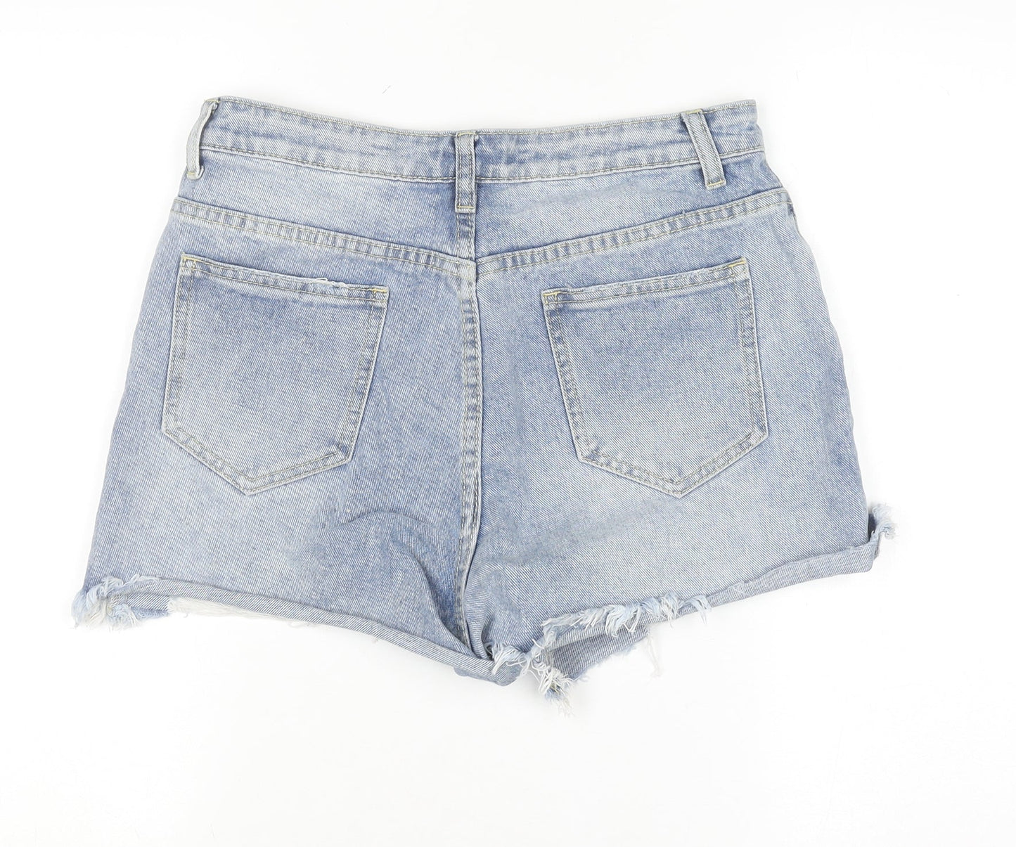 Womens UK Size 10 PRETTYLITTLETHING Regular Fit Cut-Off Shorts