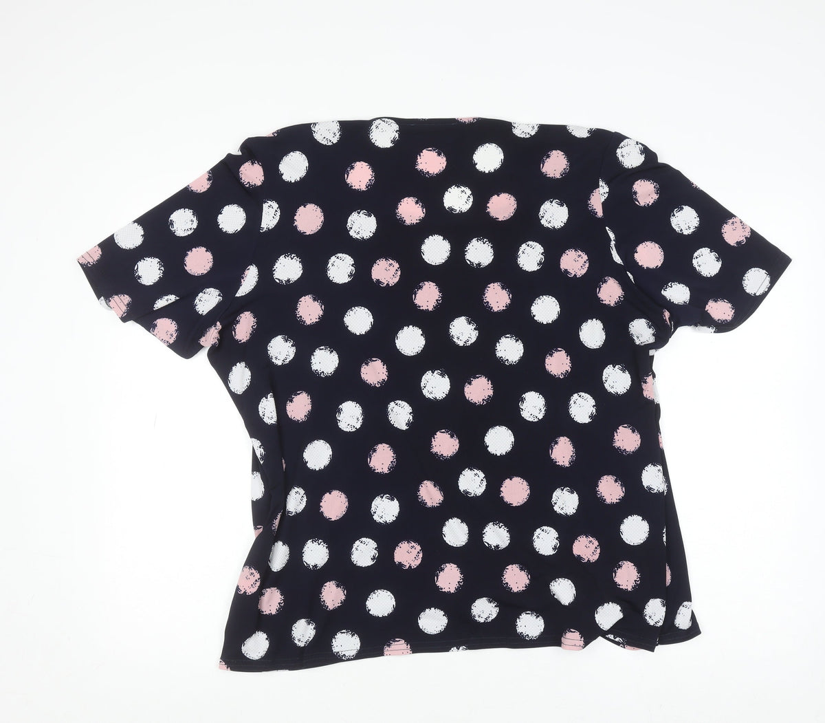 Womens UK Size XL BASSINI Multicoloured Wrap Blouse