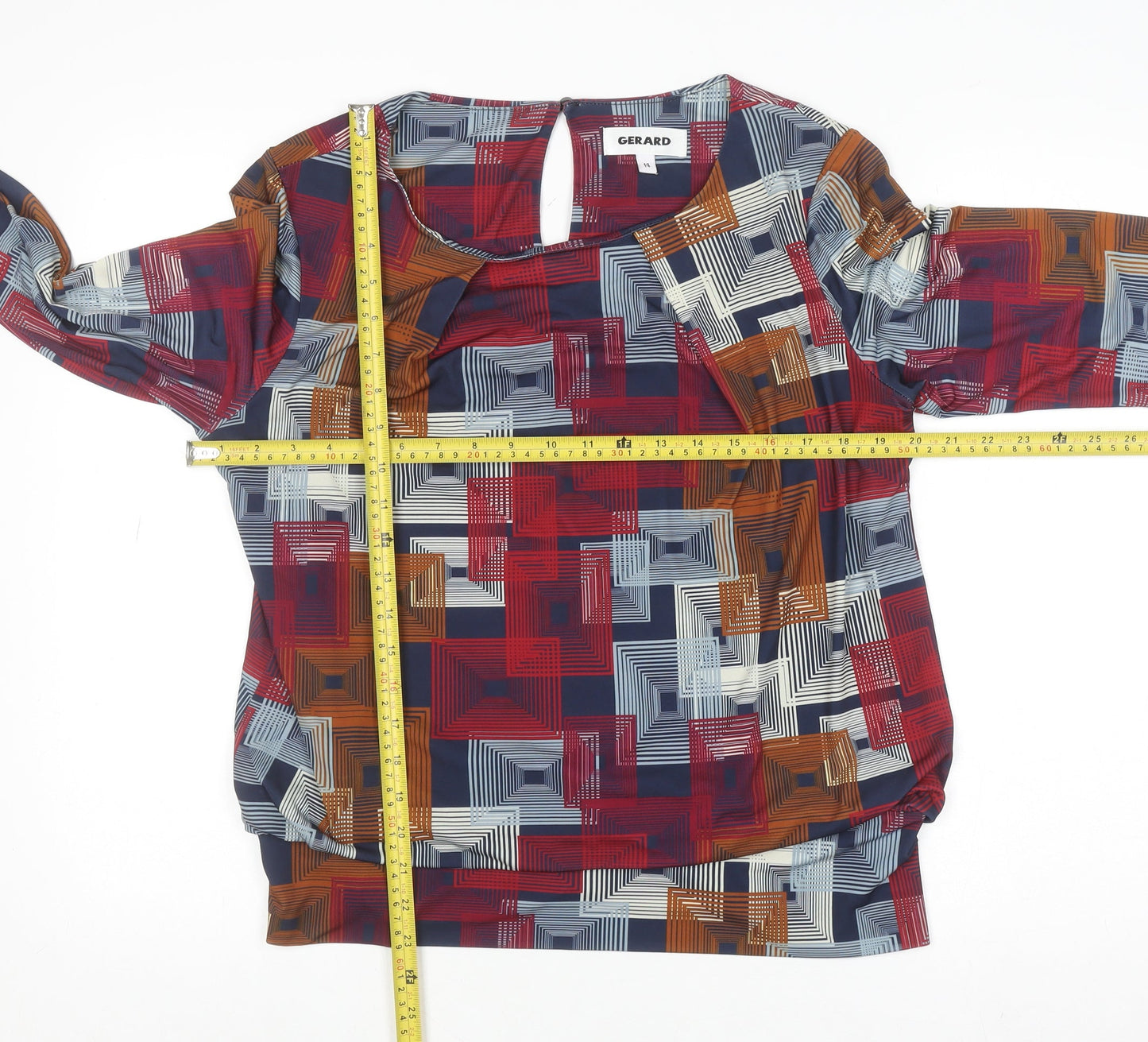 Womens UK Size 14 Gerard Multicoloured Tunic Blouse