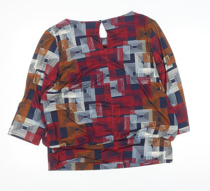 Womens UK Size 14 Gerard Multicoloured Tunic Blouse