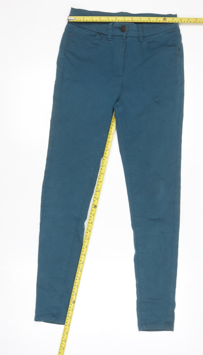 Womens UK Size 8 Marks and Spencer Slim Fit Jegging Blue Trousers