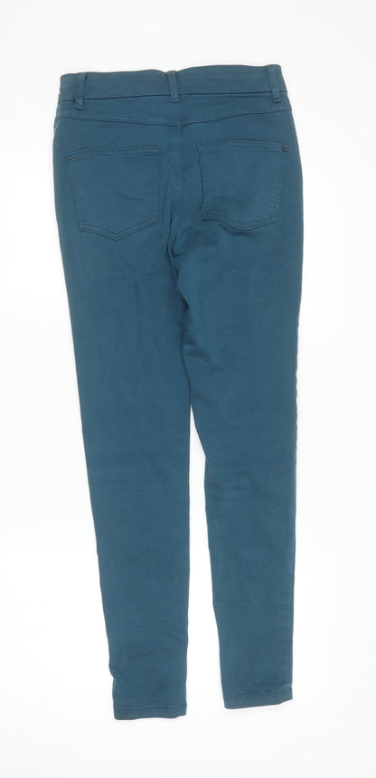 Womens UK Size 8 Marks and Spencer Slim Fit Jegging Blue Trousers