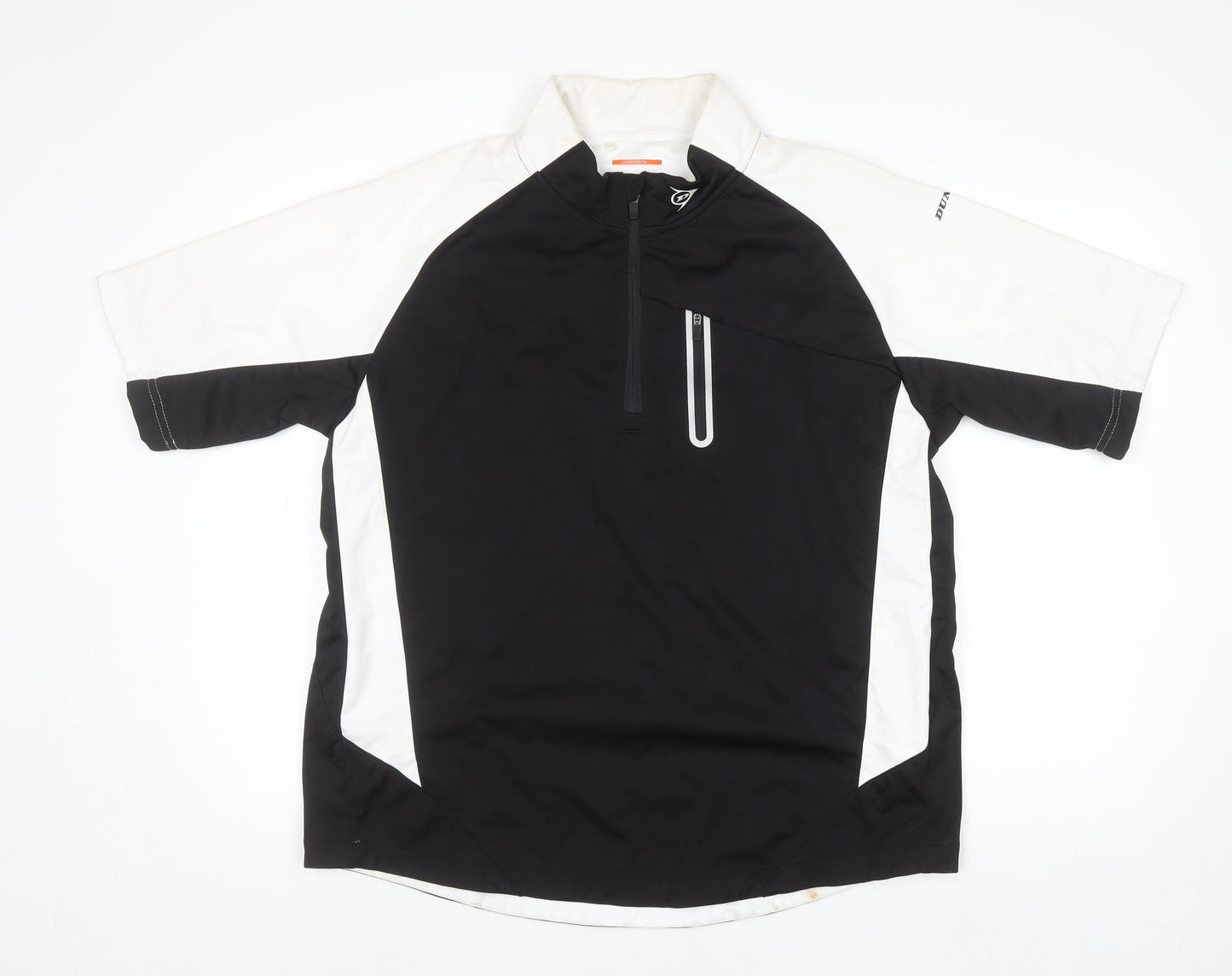 Mens UK Size XL Dunlop Black GolfRunning & JoggingGym & Training T-Shirt
