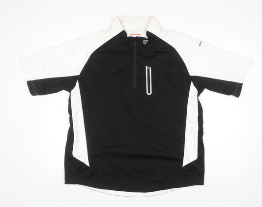 Mens UK Size XL Dunlop Black GolfRunning & JoggingGym & Training T-Shirt