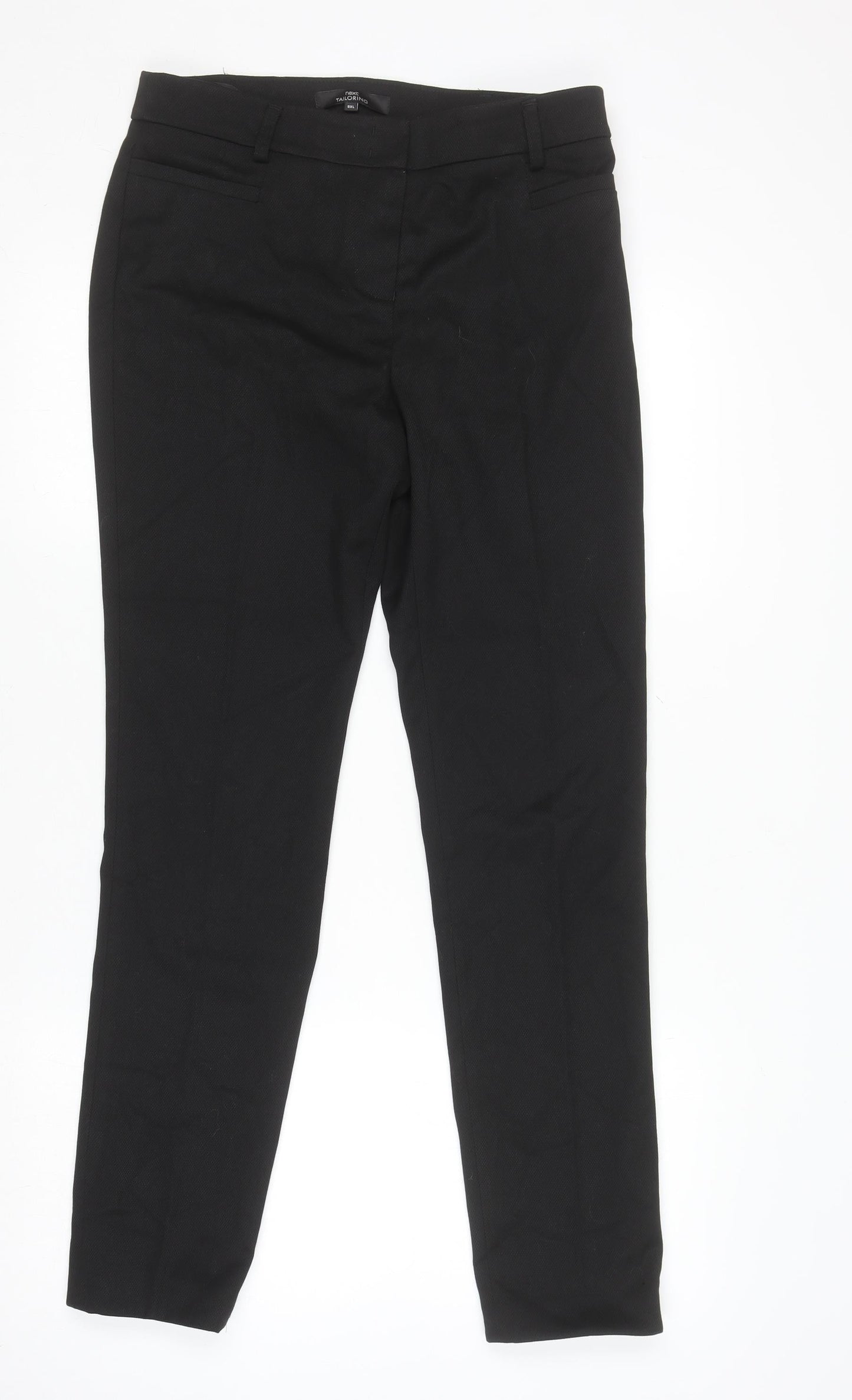 Mens UK Size 8XL NEXT Classic Fit Dress Pants Black Trousers