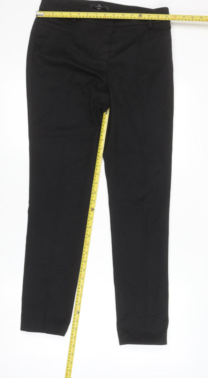 Mens UK Size 8XL NEXT Classic Fit Dress Pants Black Trousers