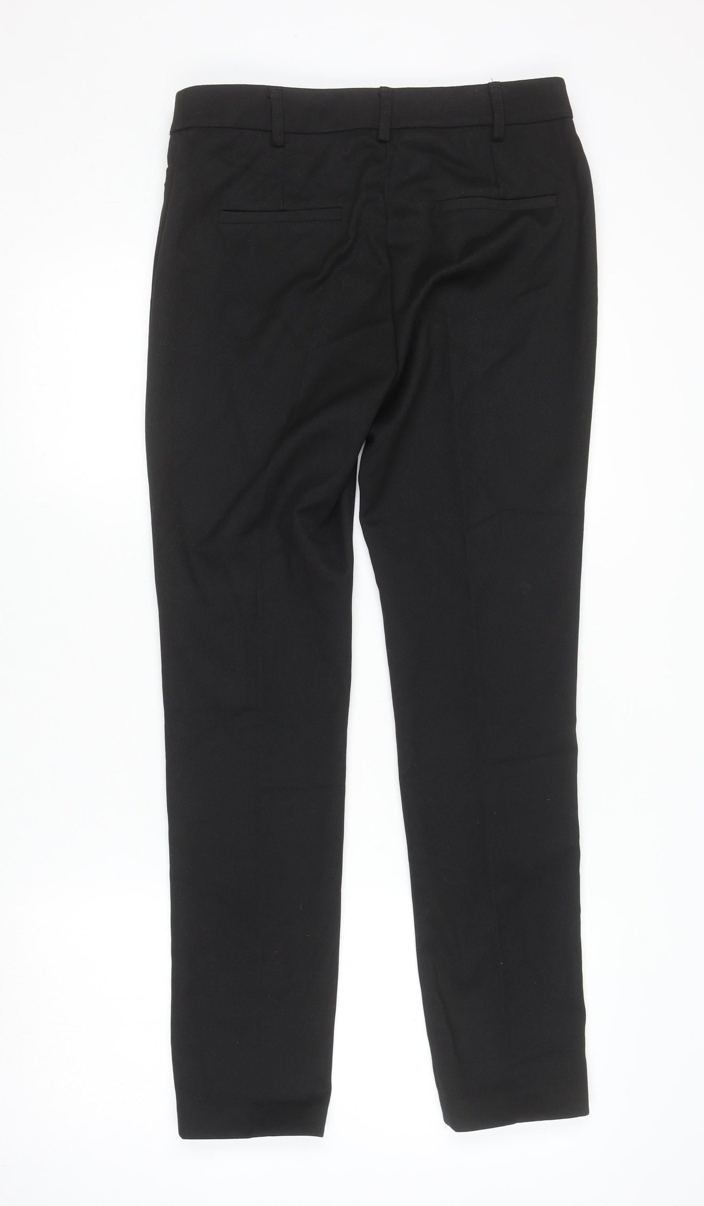 Mens UK Size 8XL NEXT Classic Fit Dress Pants Black Trousers