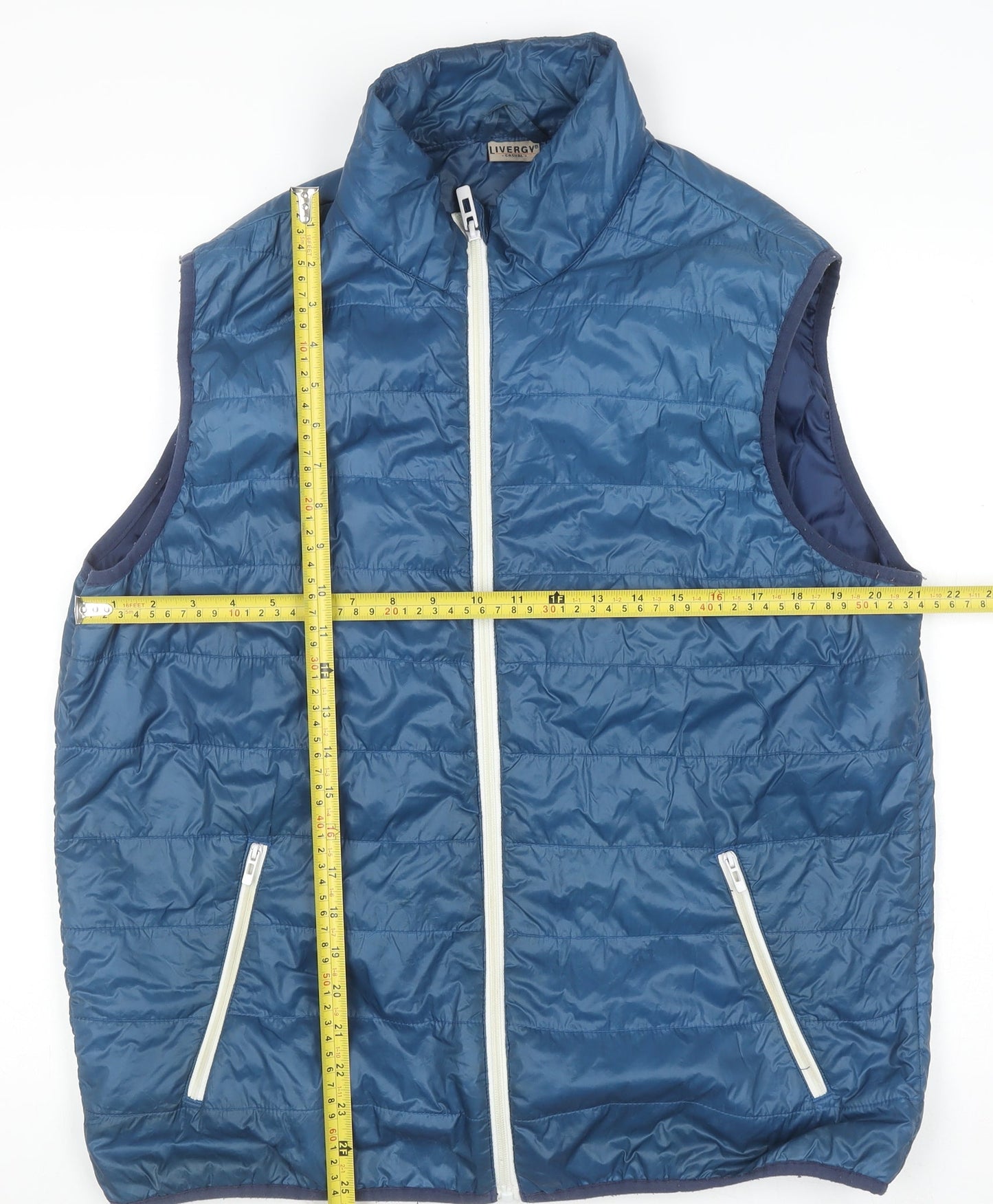 Mens UK Size 42 Livergy Blue Bodywarmer