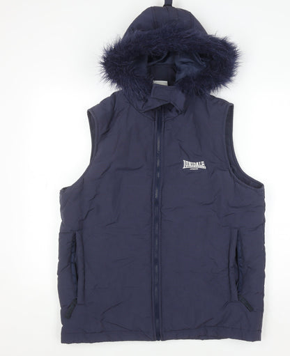Mens UK Size S Lonsdale Blue Bodywarmer
