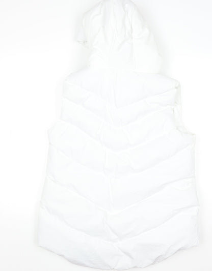Womens UK Size 10 Saint & Sinner White Puffer Jacket