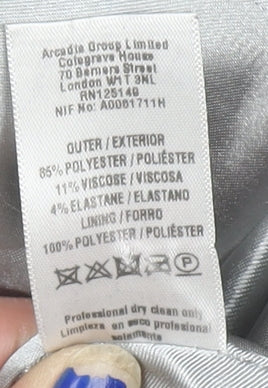 Womens UK Size 12 Wallis Black Overcoat