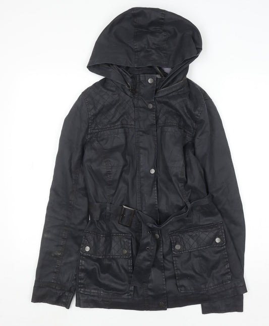 Womens UK Size 10 Marks and Spencer Black Waxed