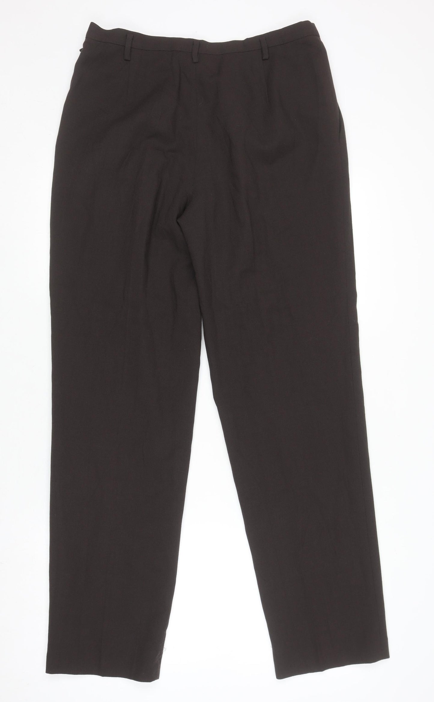 Womens UK Size 10 Episode Regular Fit Dress Pants Black Trousers