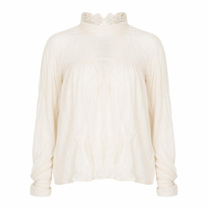 Womens UK Size 10 H&M Ivory Tunic Blouse