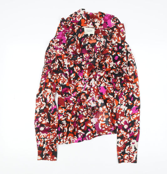 Womens UK Size M Second Female Multicoloured Wrap Blouse