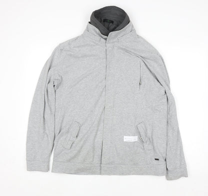 Mens UK Size L Designers at Debenhams Grey Full Zip Sweatshirt