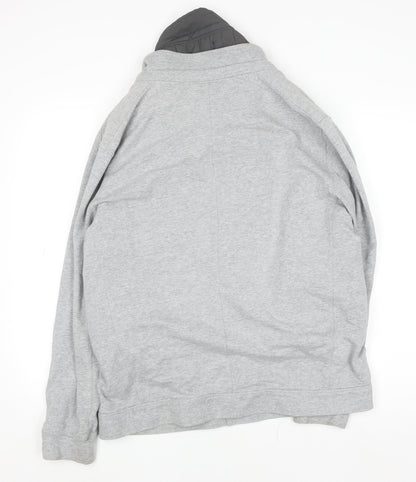 Mens UK Size L Designers at Debenhams Grey Full Zip Sweatshirt