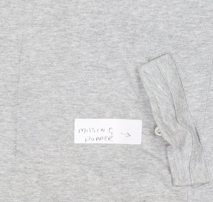 Mens UK Size L Designers at Debenhams Grey Full Zip Sweatshirt