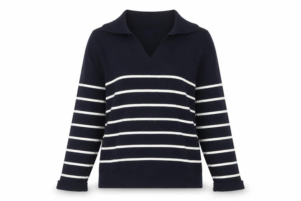 Womens UK Size S Lands' End Blue Pullover Jumper