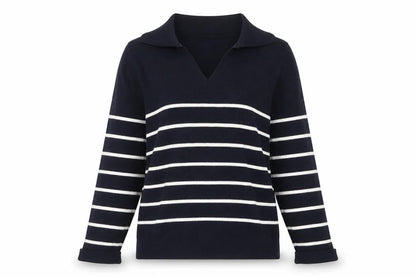 Womens UK Size S Lands' End Blue Pullover Jumper