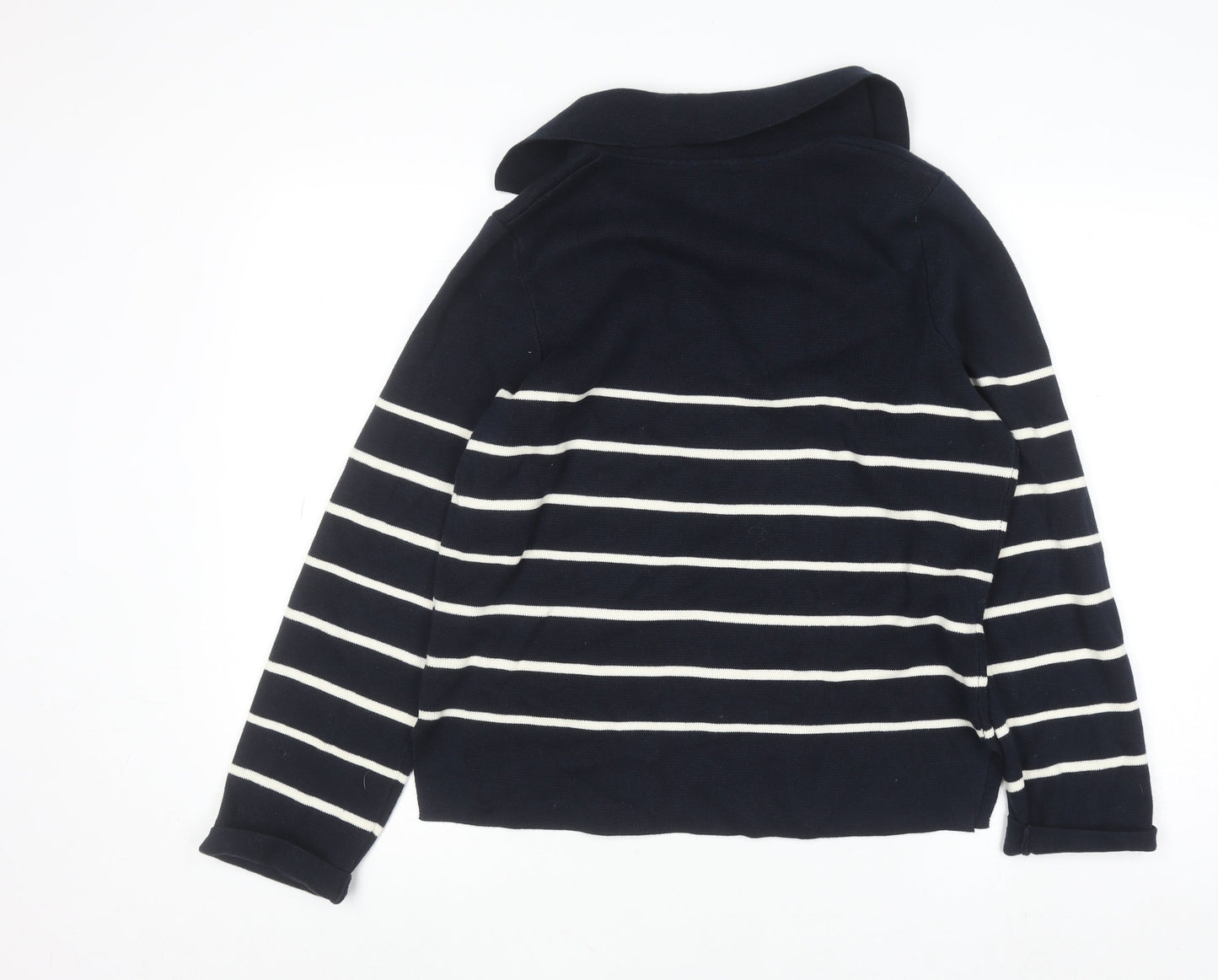 Womens UK Size S Lands' End Blue Pullover Jumper