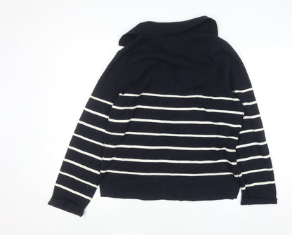 Womens UK Size S Lands' End Blue Pullover Jumper