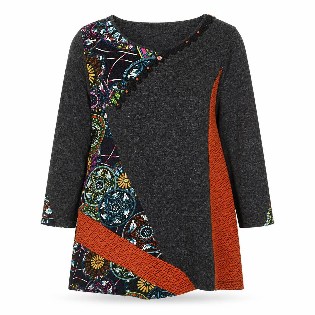Womens UK Size 16 Samya Multicoloured Tunic Jumper