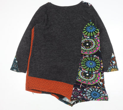 Womens UK Size 16 Samya Multicoloured Tunic Jumper