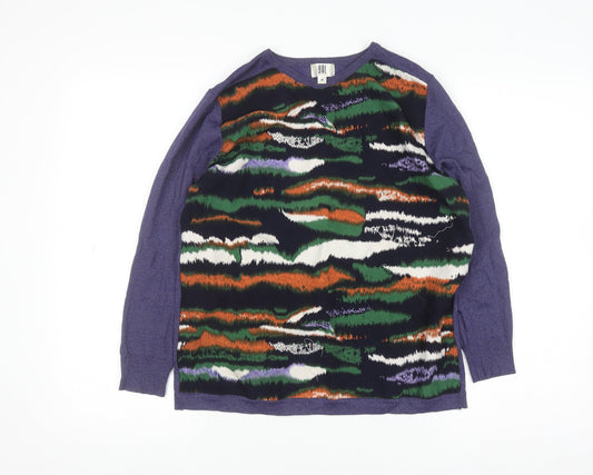 Womens UK Size M YAL New York Purple Pullover Jumper