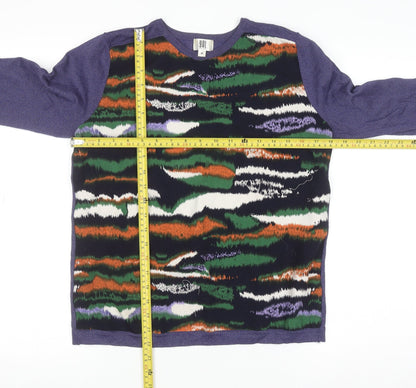 Womens UK Size M YAL New York Purple Pullover Jumper