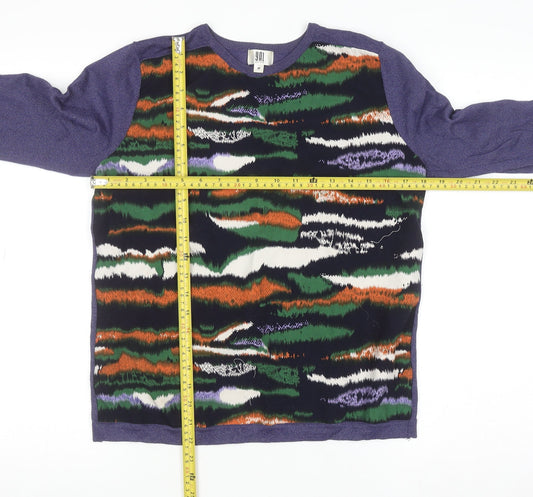 Womens UK Size M YAL New York Purple Pullover Jumper