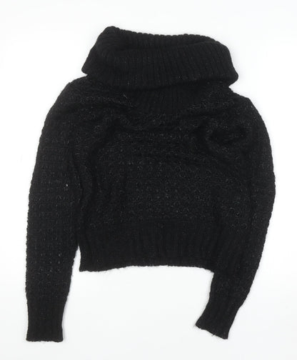 Womens UK Size S H&M Black Pullover Jumper