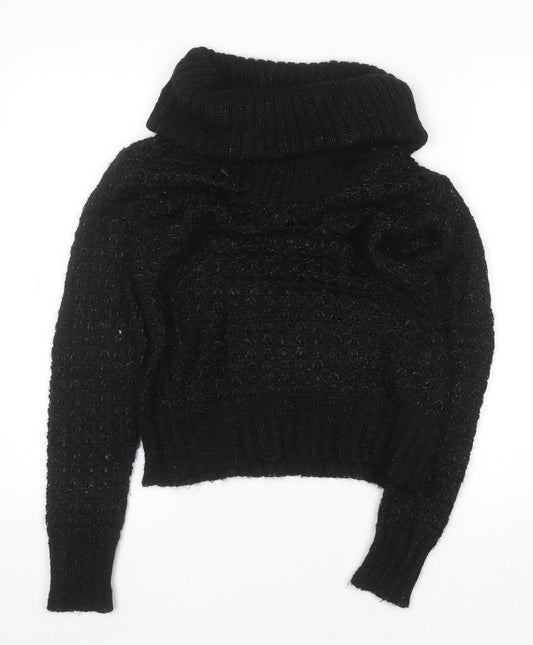 Womens UK Size S H&M Black Pullover Jumper