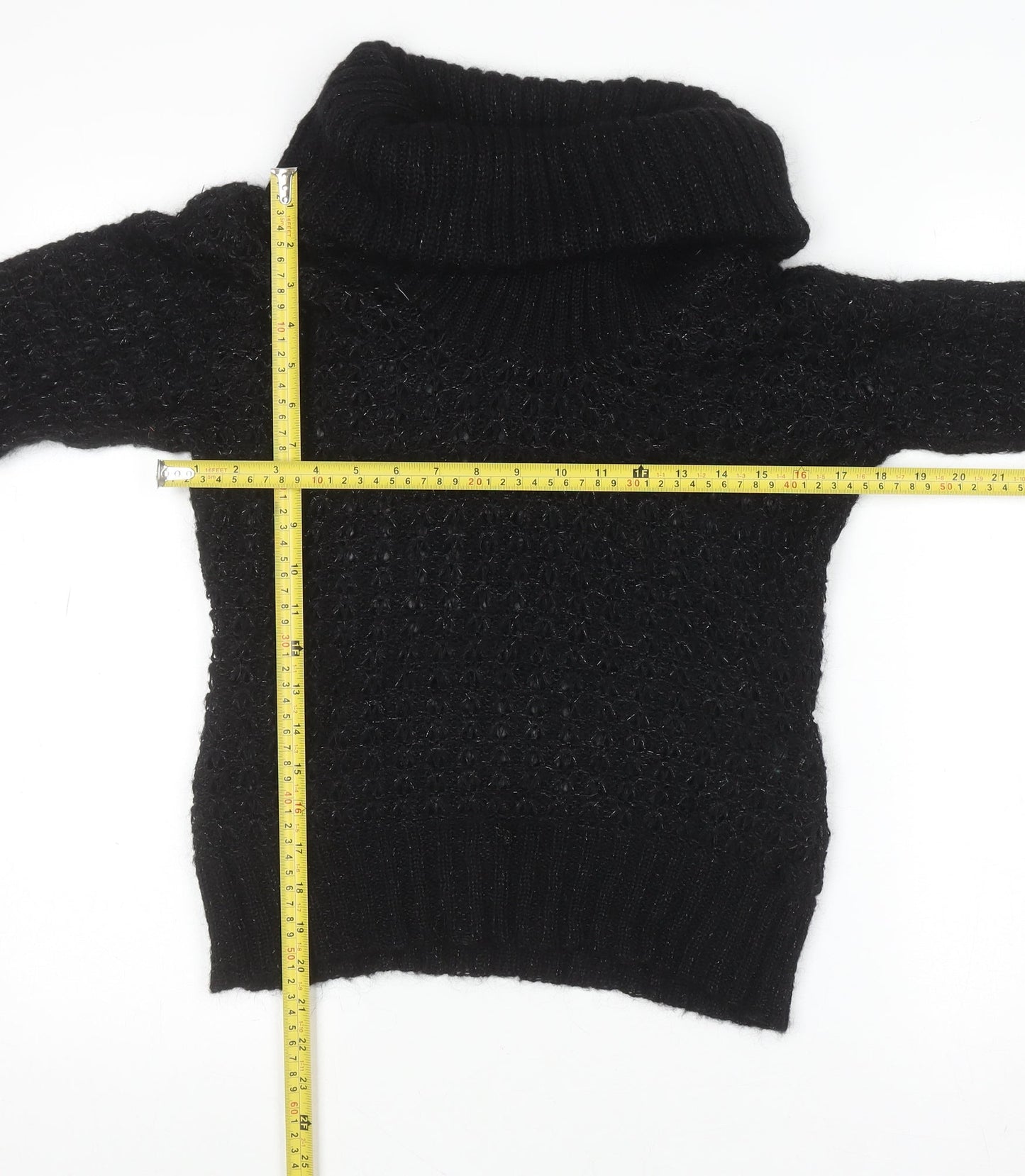 Womens UK Size S H&M Black Pullover Jumper