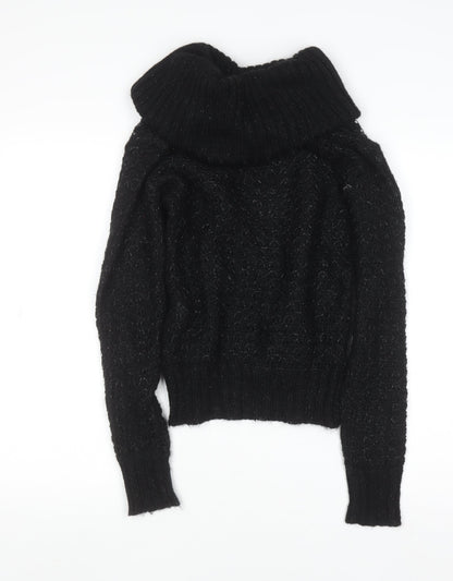 Womens UK Size S H&M Black Pullover Jumper