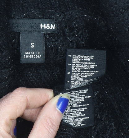 Womens UK Size S H&M Black Pullover Jumper