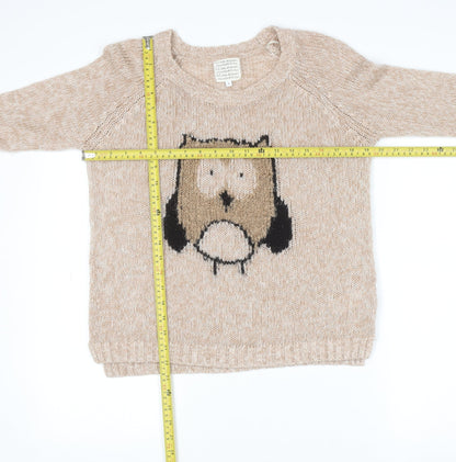 Womens UK Size 8 New Look Beige Pullover Jumper