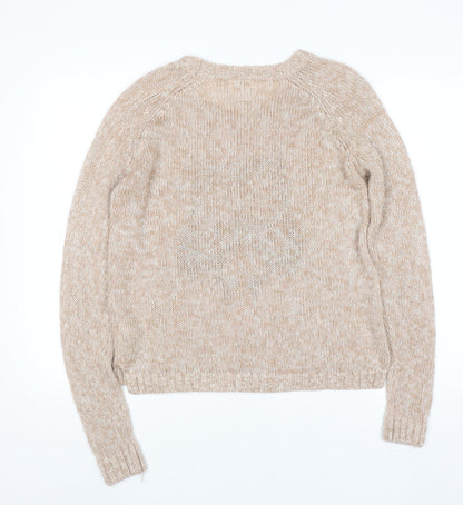 Womens UK Size 8 New Look Beige Pullover Jumper