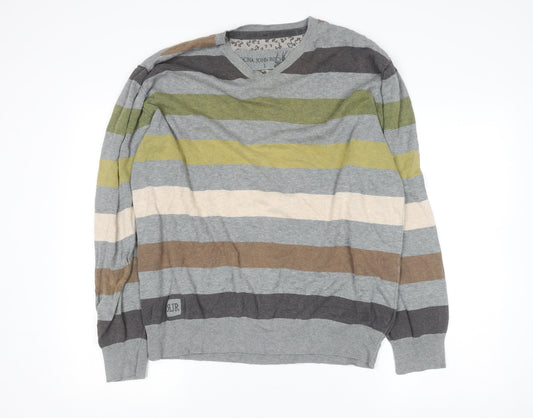 Mens UK Size L Rocha John Rocha Multicoloured Pullover Jumper