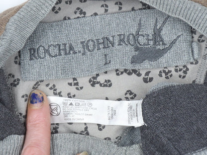 Mens UK Size L Rocha John Rocha Multicoloured Pullover Jumper