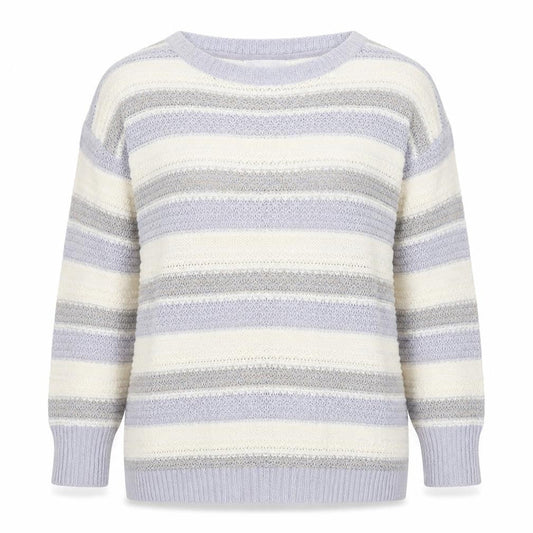 Front view of Red Herring Women’s Multicoloured Striped Knit Jumper M