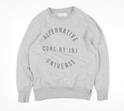 Mens UK Size M JACK & JONES Grey Pullover Sweatshirt