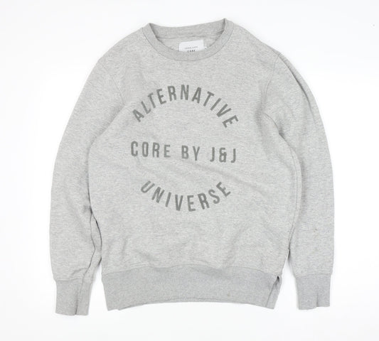 Mens UK Size M JACK & JONES Grey Pullover Sweatshirt