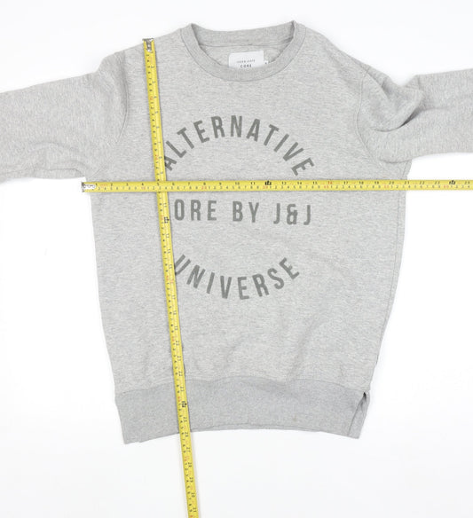 Mens UK Size M JACK & JONES Grey Pullover Sweatshirt