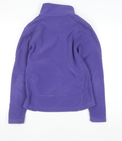 Womens UK Size 10 Fat Face Purple Full Zip Sweatshirt
